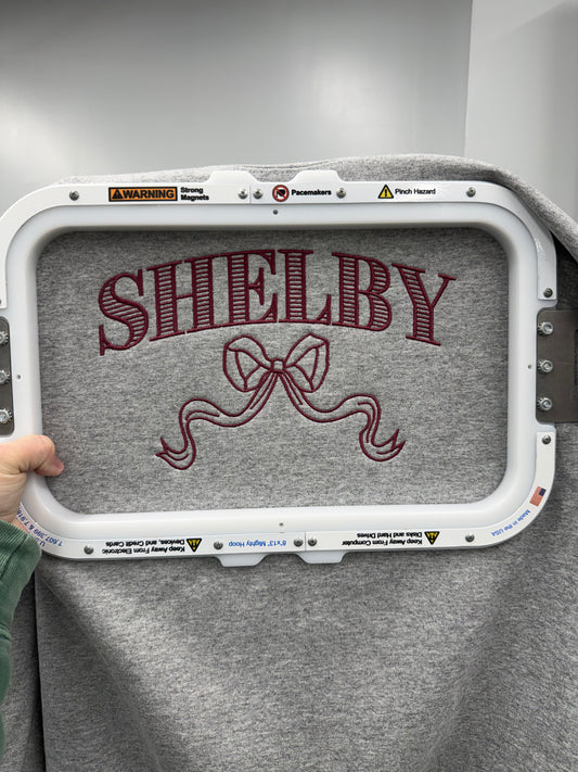 Shelby Coquette Embroidered Sweatshirt