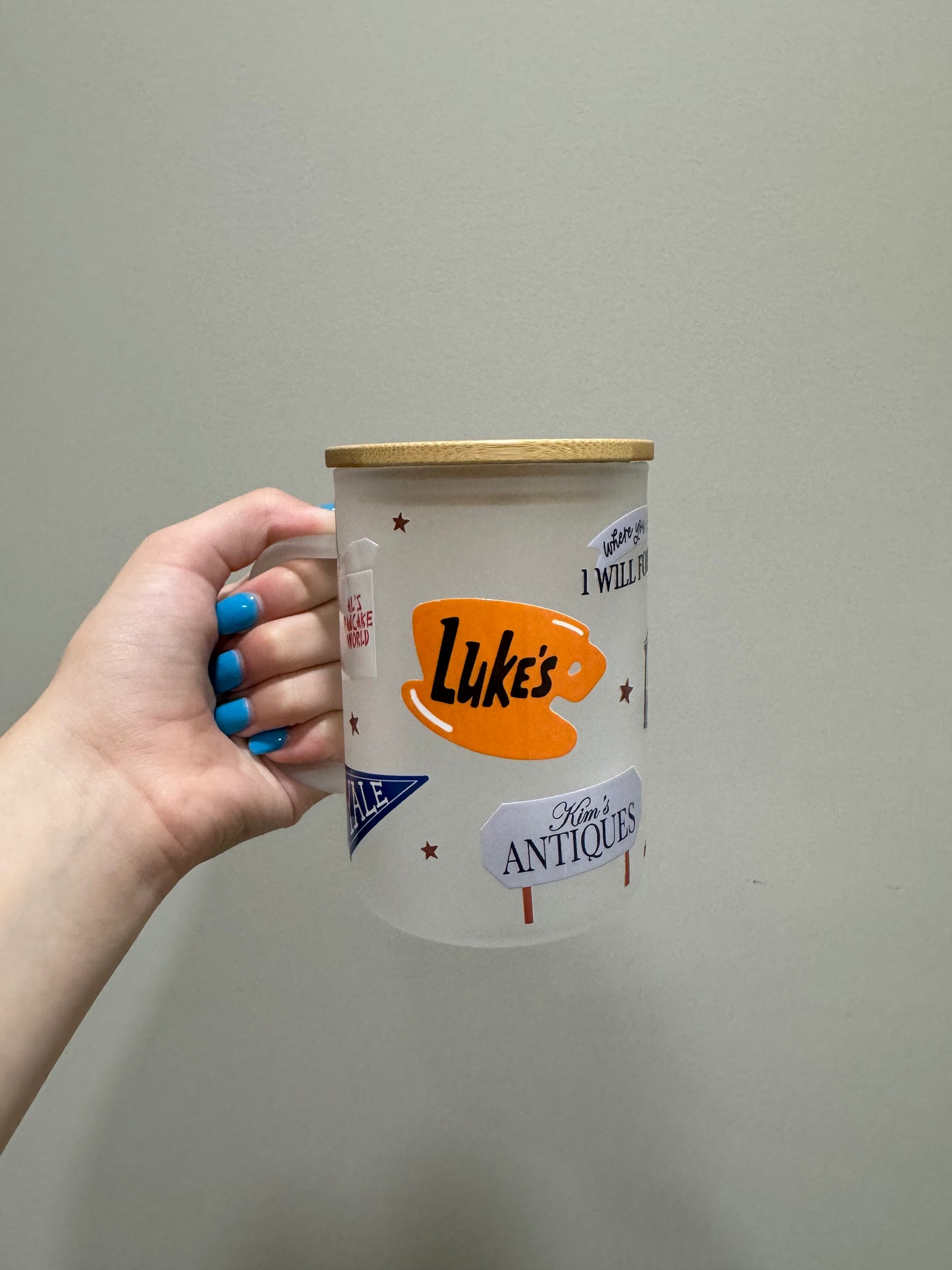 Gilmore Girls 16oz Glass Cup or Frosted Mug