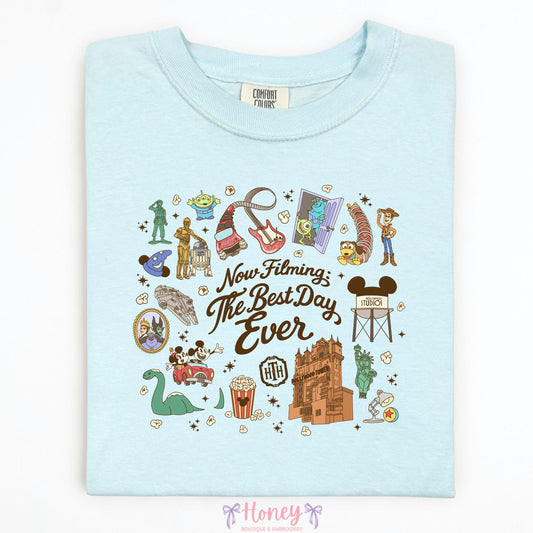 Now Filming The Best Day Ever - T-Shirt or Sweatshirt
