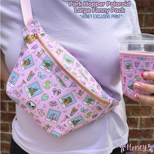 NEW Park Hopper Polaroid LARGE Fanny Pack - *Honey Exclusive Print*