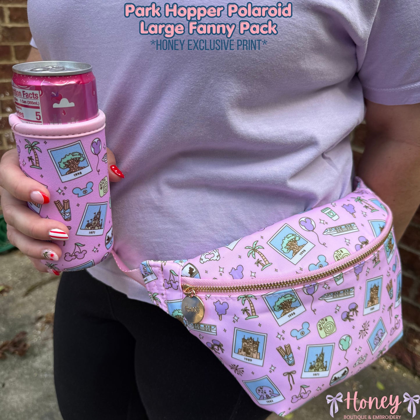 NEW Park Hopper Polaroid LARGE Fanny Pack - *Honey Exclusive Print*