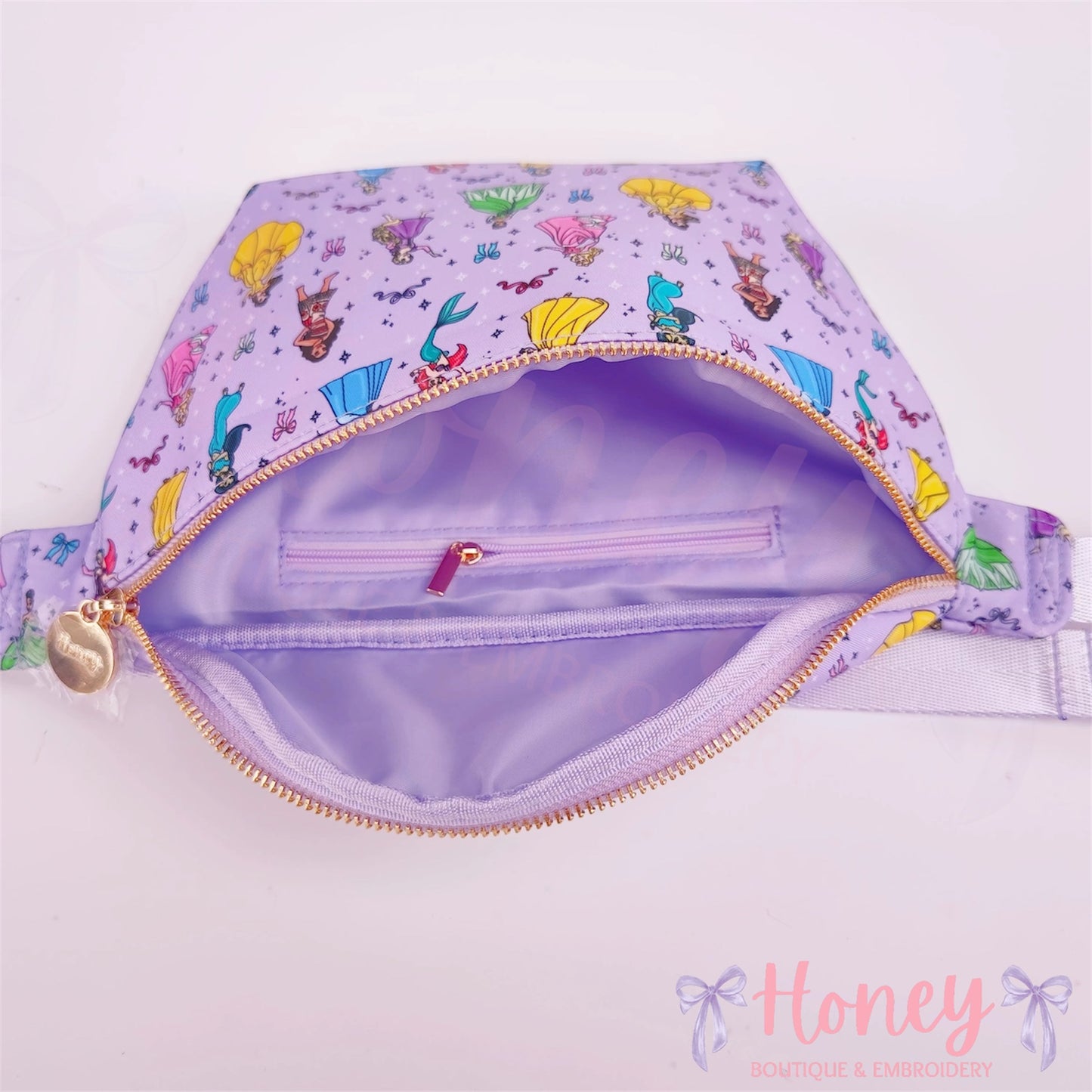 NEW Purple Princess Large Fanny Pack