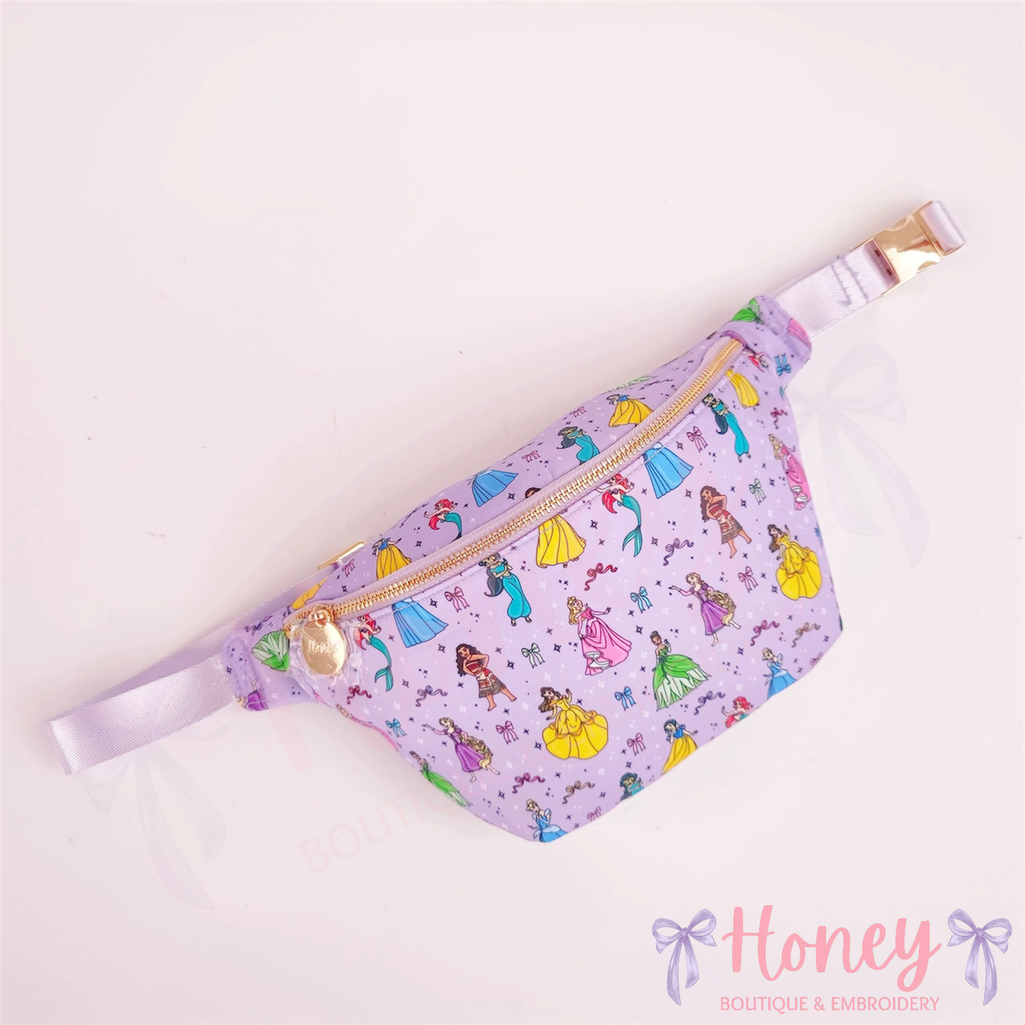 NEW Purple Princess Large Fanny Pack
