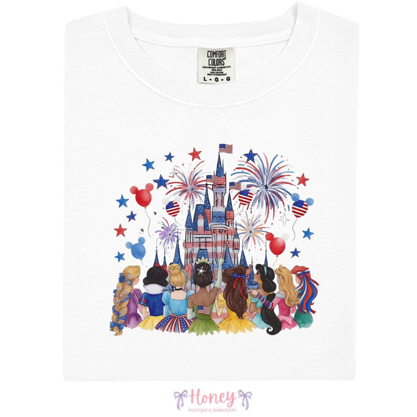 Patriotic Princess - 4th of July - T-Shirt or Sweatshirt