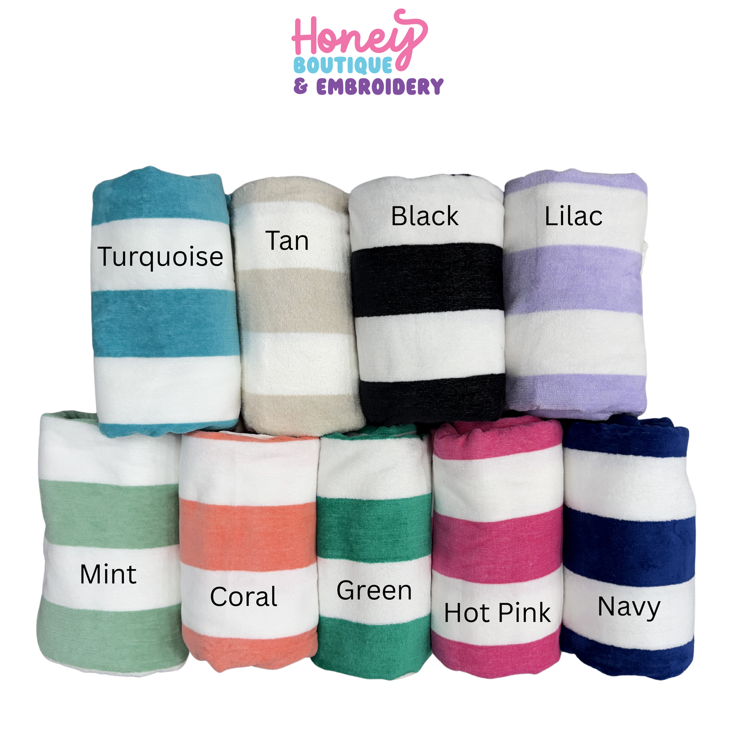 Embroidered Beach Towels