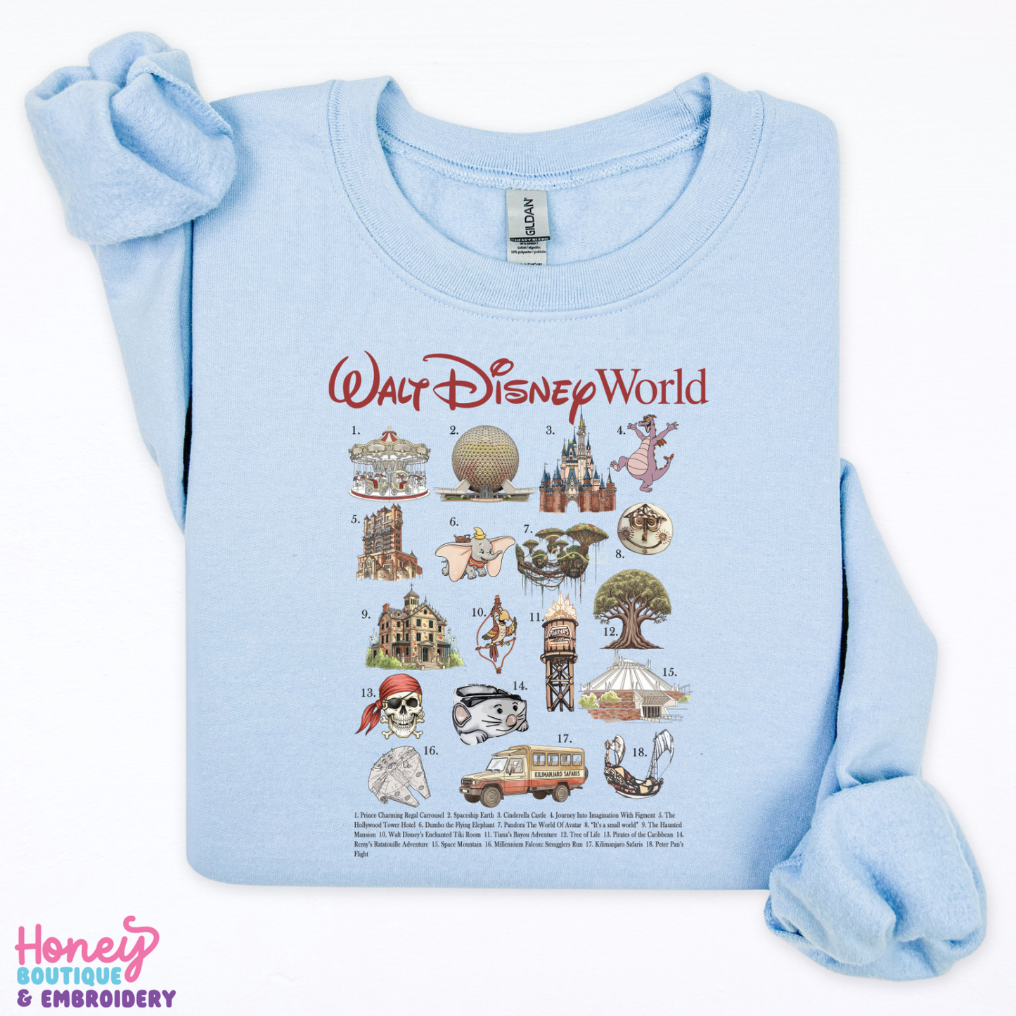 WDW Attractions - T-Shirt or Sweatshirt