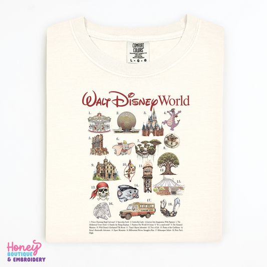 WDW Attractions - T-Shirt or Sweatshirt