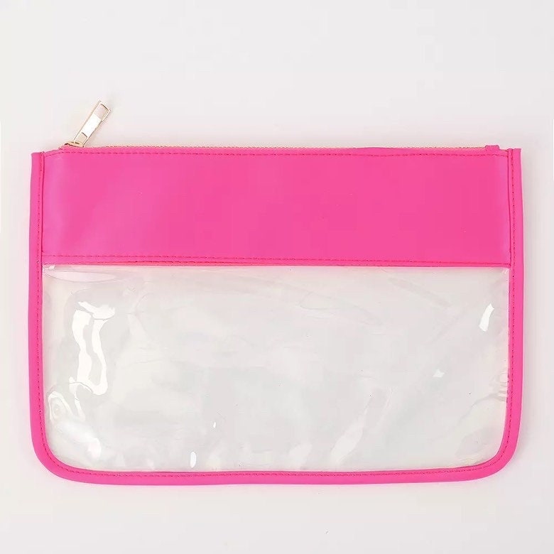 Magical Nylon Clear Pouch with Patches | Nylon Cosmetic Bag | Snack Bags